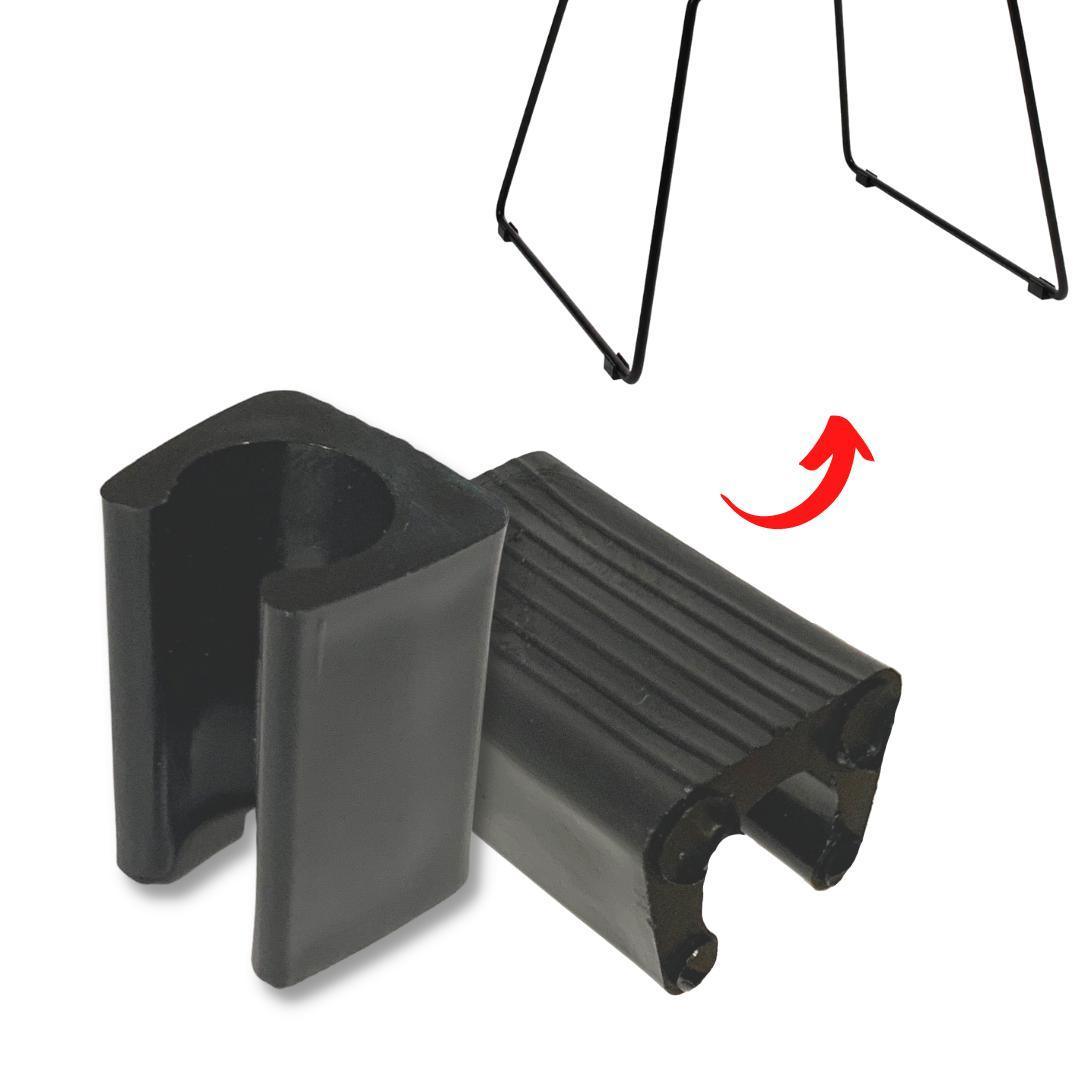 Black Clip On Sled Chair Glide - Floor Protection! - Chair Caps Australia - www.chaircapsaustralia.com.au