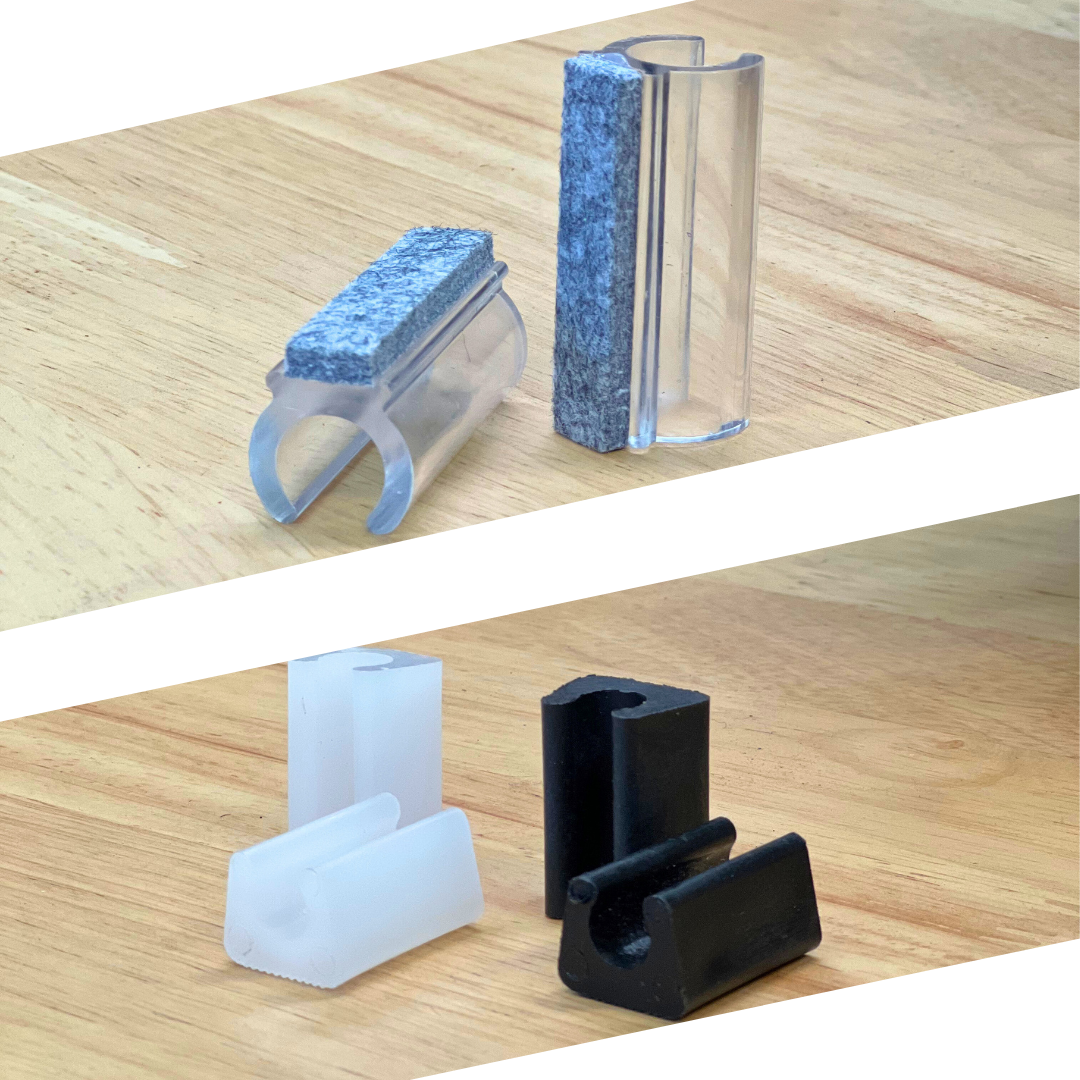 Sled Chair Clip-on Glides