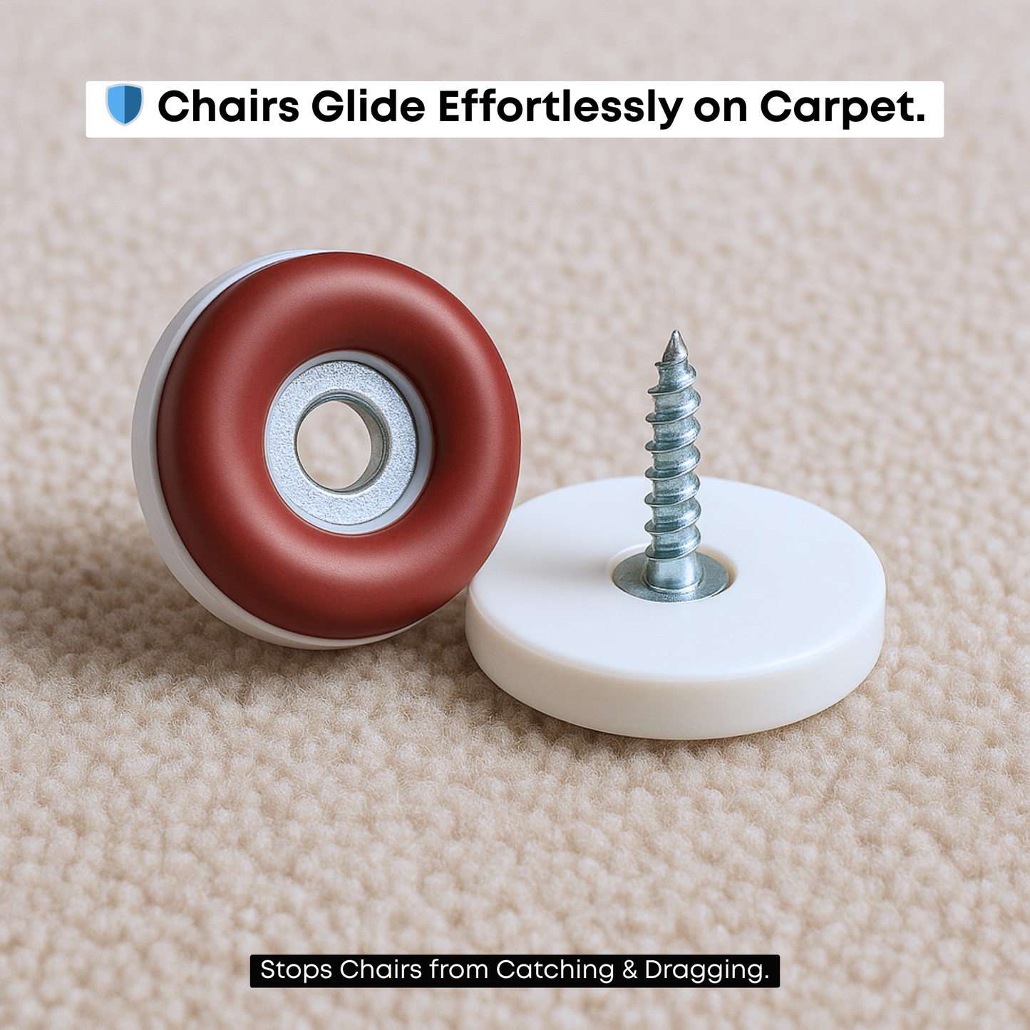 Gecko Screw-in Chair Leg Protectors - Floor Protectors