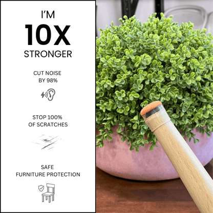 plant pot floor protector Groovy Felt Silicone Chair Leg Protectors