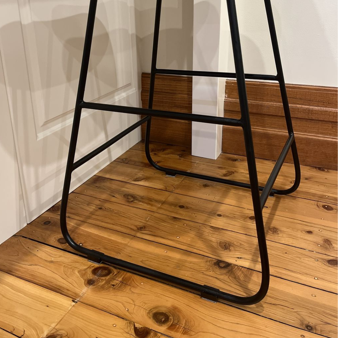 Black Clip-on Felt Sled Chair Glide - 10-13mm | Floor Protection