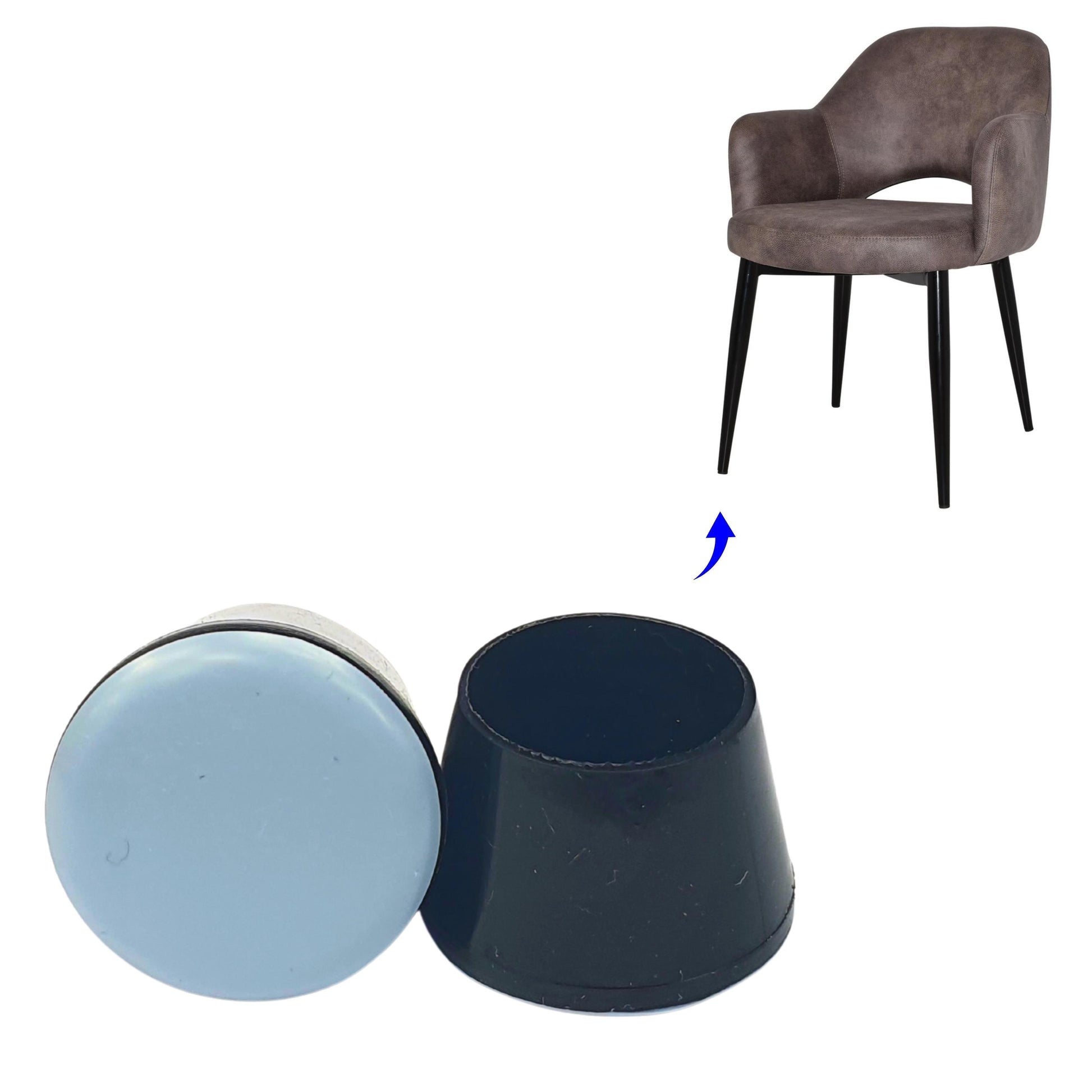 Slip Over Gecko Furniture Leg Glides - Smooth Furniture Sliding - Chair Caps Australia - www.chaircapsaustralia.com.au