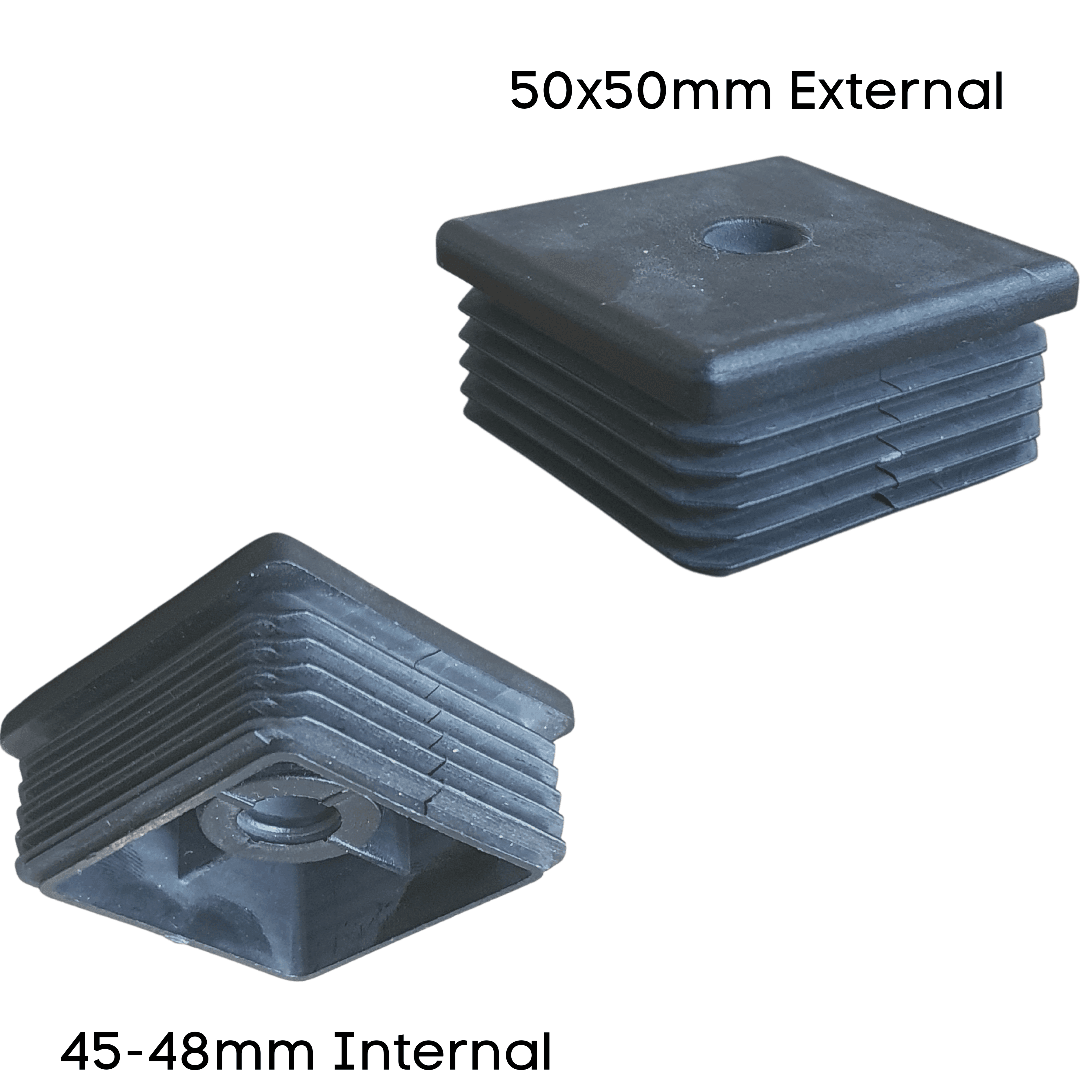 Square Internal Adaptors + 8mm Threaded - Chair Caps Australia - www.chaircapsaustralia.com.au