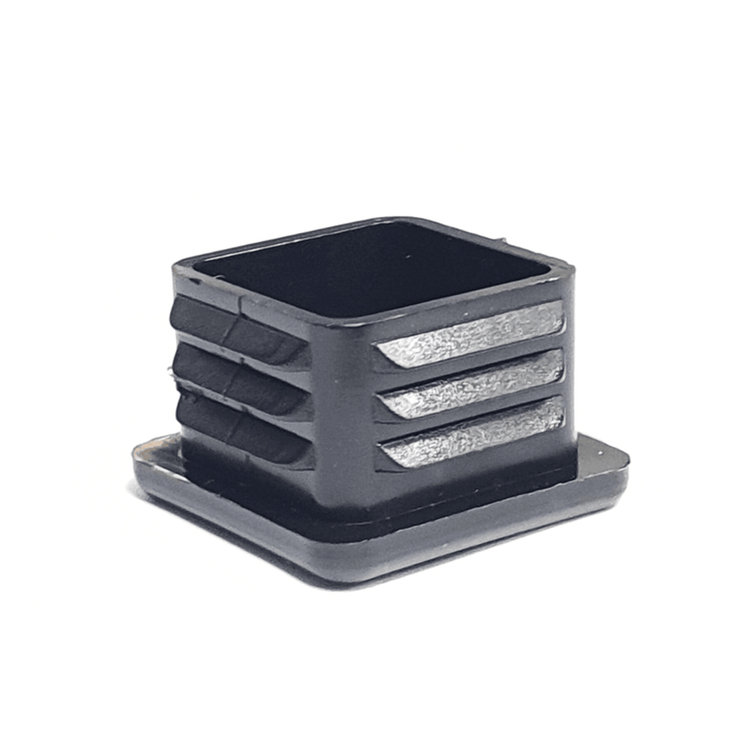 Square Internal Black Chair Leg Caps | ChairLegsCaps